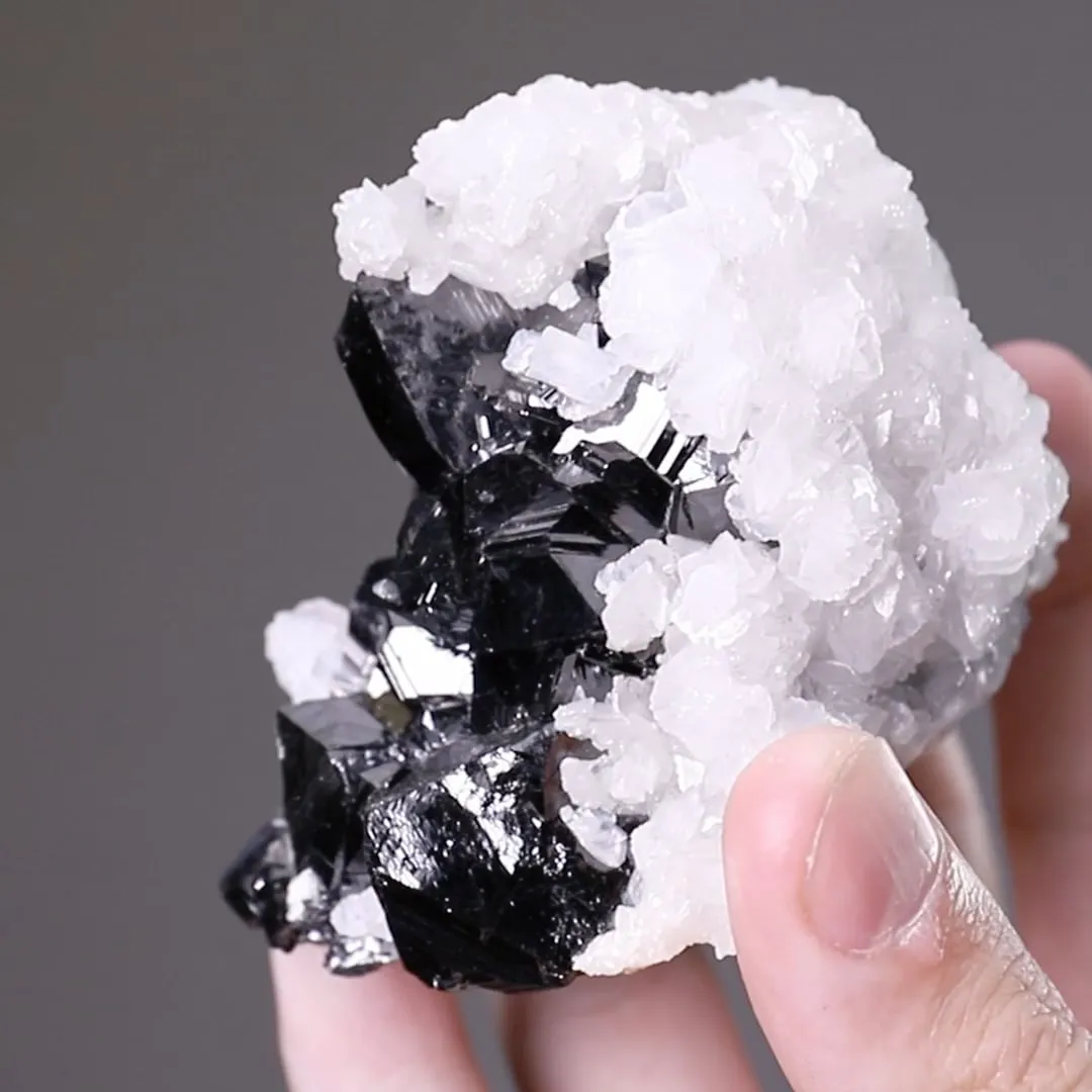 Sphalerite with Calcite and Arsenopyrite - image 2