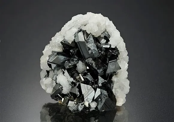 Sphalerite with Calcite and Arsenopyrite - image 1