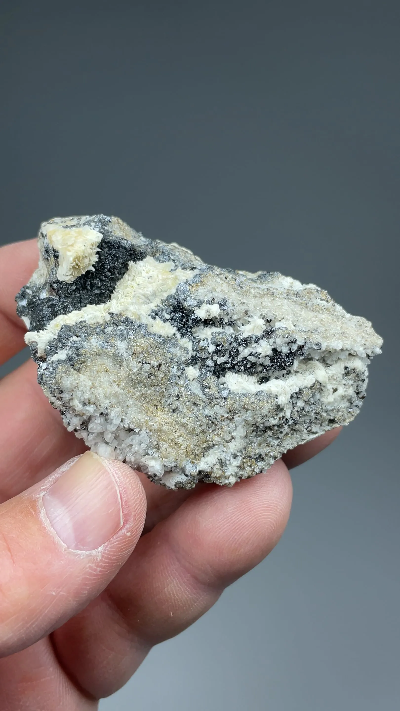 Sphalerite with Calcite, Barite - image 2