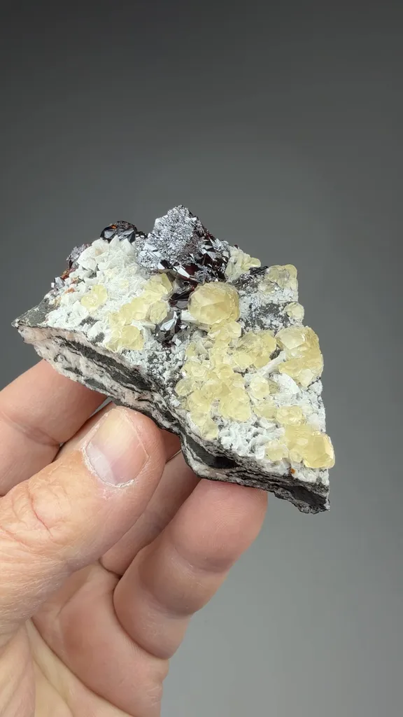 Sphalerite with Calcite, Dolomite, Quartz - image 2