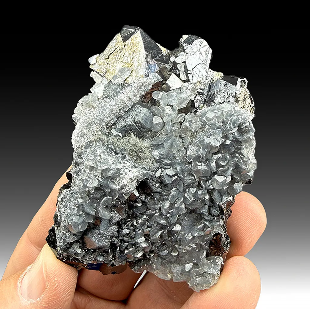 Sphalerite with Calcite, Jamesonite image