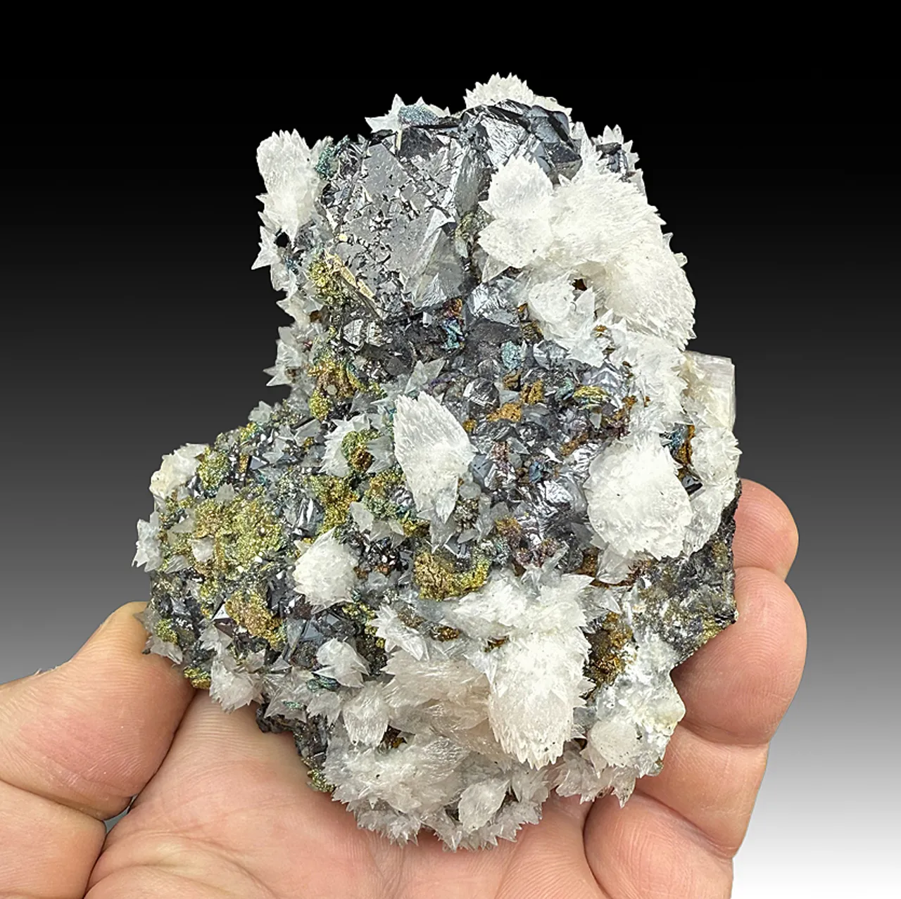 Sphalerite with Calcite, Pyrite after Pyrrhotite - image 1