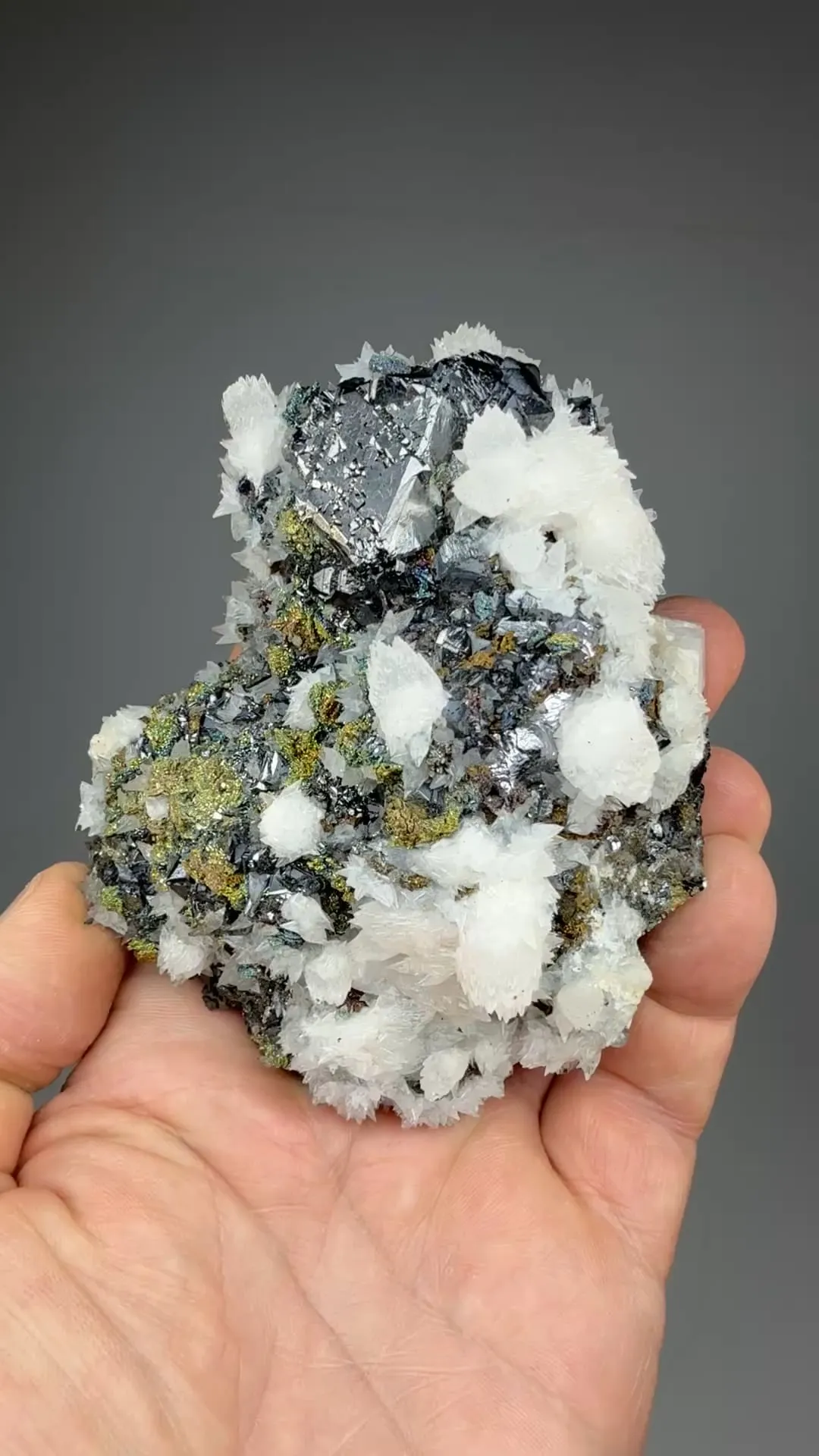 Sphalerite with Calcite, Pyrite after Pyrrhotite - image 2