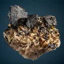 Sphalerite with Chalcopyrite on Dolomite - image 1