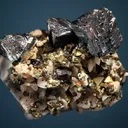 Sphalerite with Chalcopyrite on Dolomite - image 2