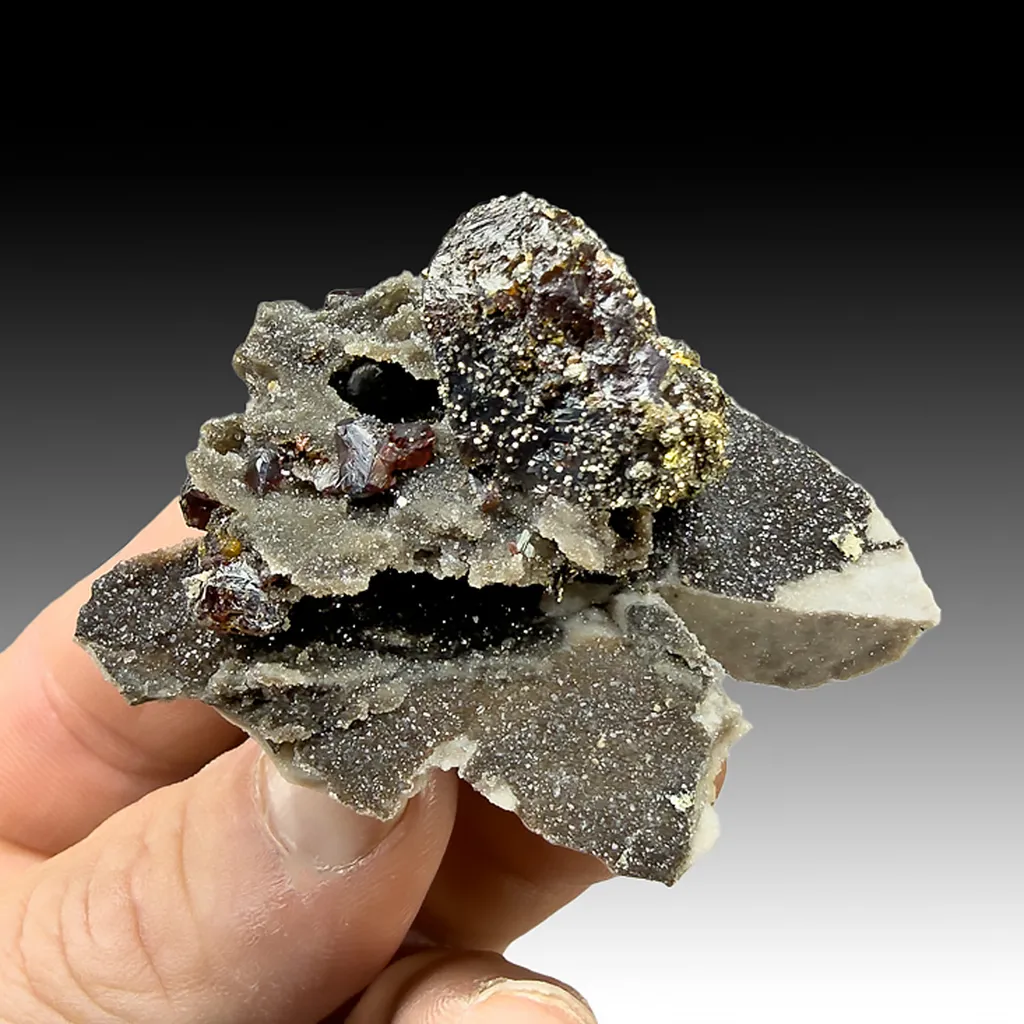 Sphalerite with Chalcopyrite, Quartz image