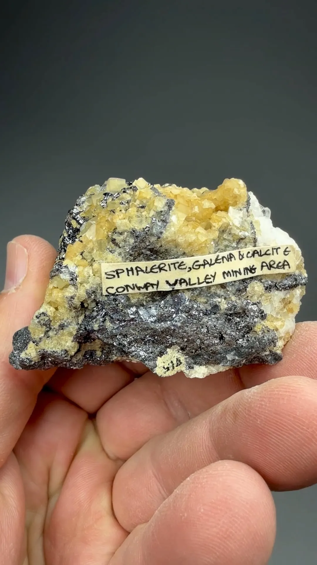Sphalerite with Galena, Calcite - image 2