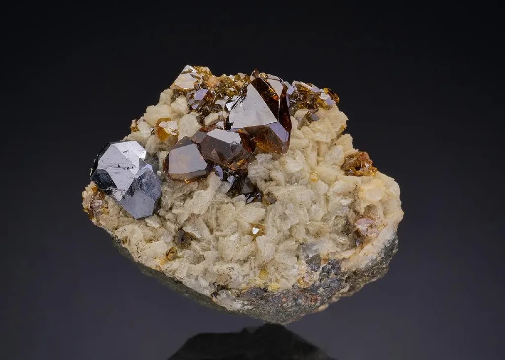 SPHALERITE with GALENA on DOLOMITE