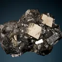 Sphalerite with Pyrite and Quartz - image 1