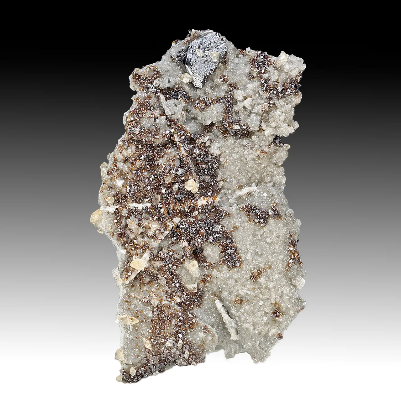 Sphalerite with Quartz, Dolomite, Calcite - image 1