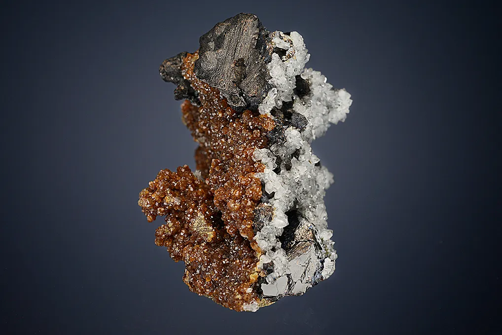 Sphalerite with Quartz on Andradite - image 2