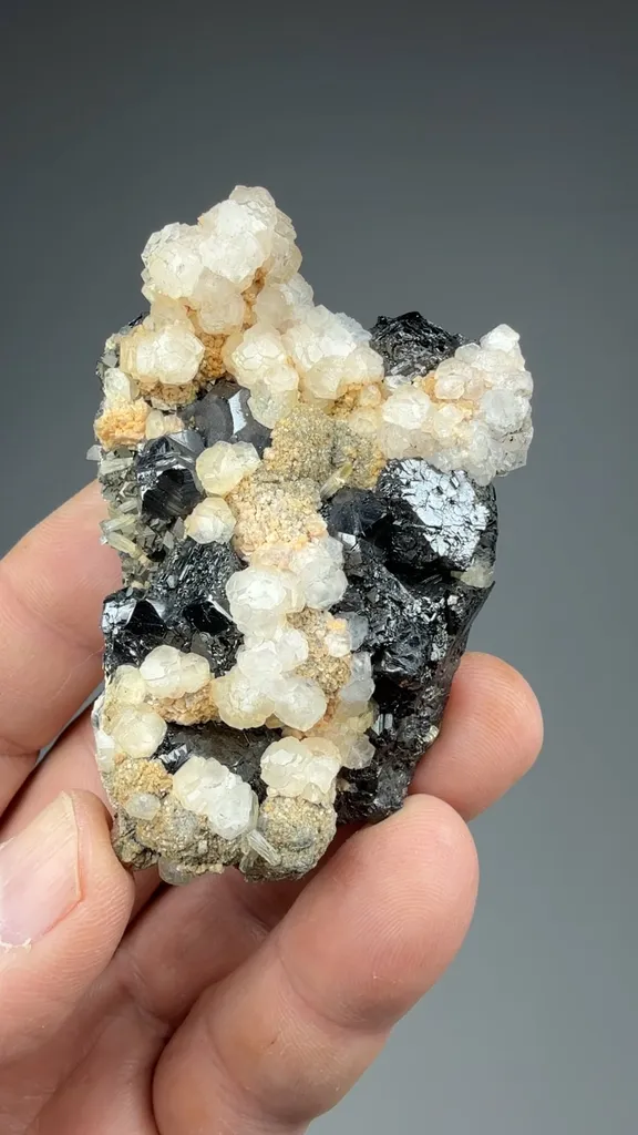 Sphalerite with Rhodochrosite, Arsenopyrite, Calcite, Quartz - image 2