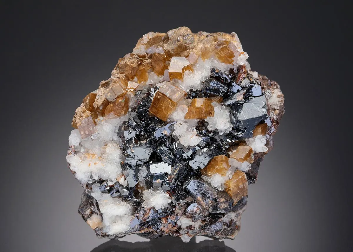 Sphalerite with Siderite and Quartz - image 1