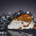 Sphalerite with Siderite on Quartz - image 1