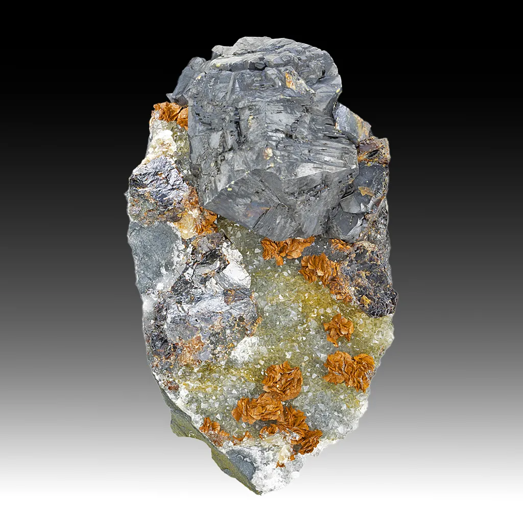 Sphalerite with Siderite, Quartz image