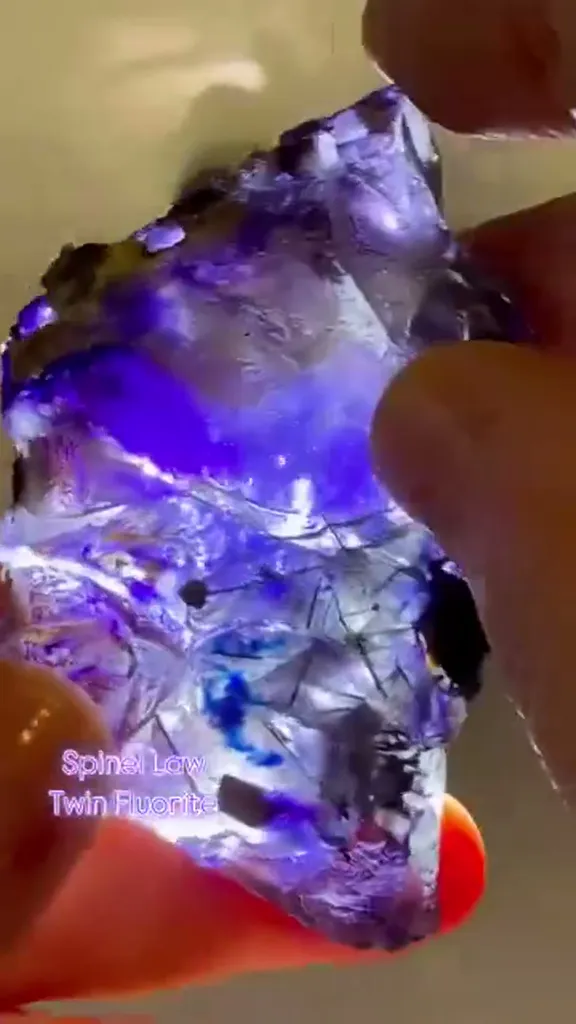 Spinel Law Twin Fluorite from Erongo, Namibia - image 3