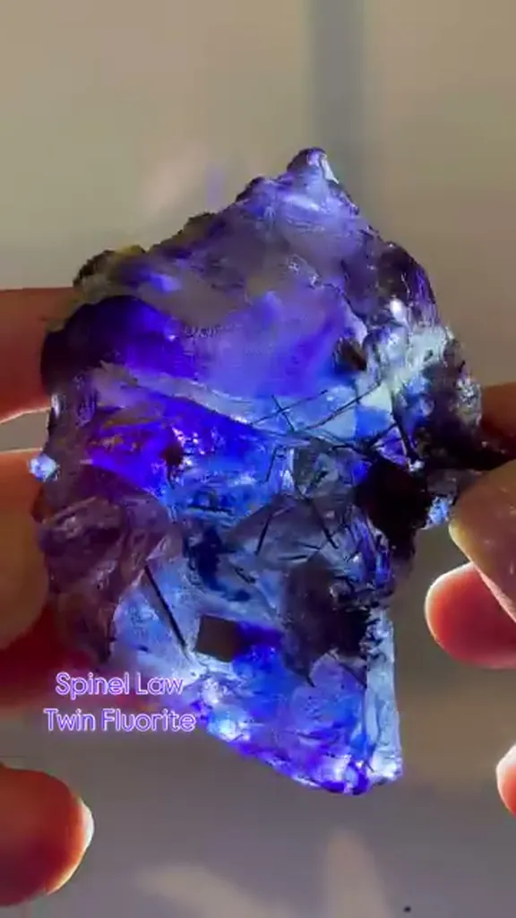 Spinel Law Twin Fluorite from Erongo, Namibia image