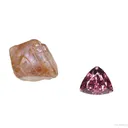 Spinel (rough and cut set) - image 1