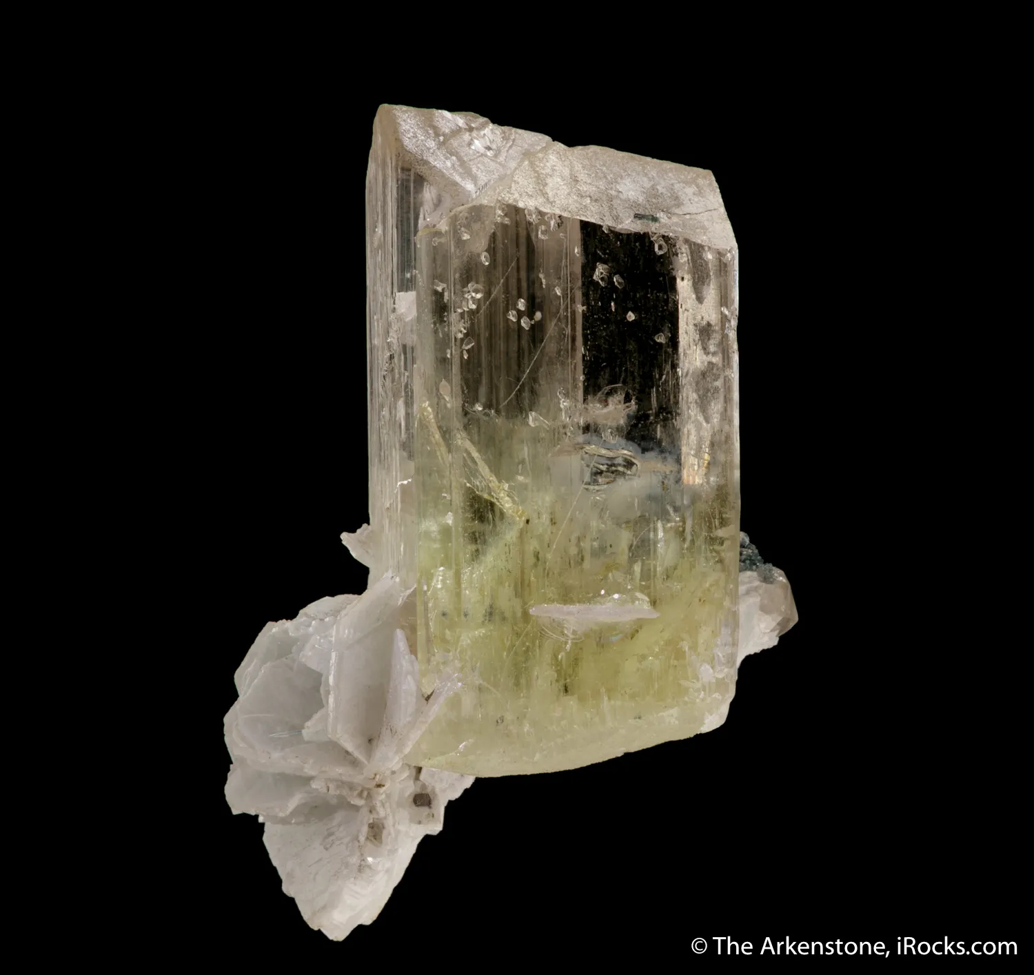 Spodumene (fluorescent) with Albite and Tourmaline - image 4