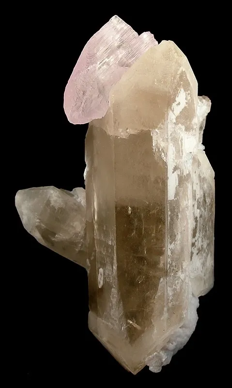 Spodumene (Var: Kunzite), Quartz image