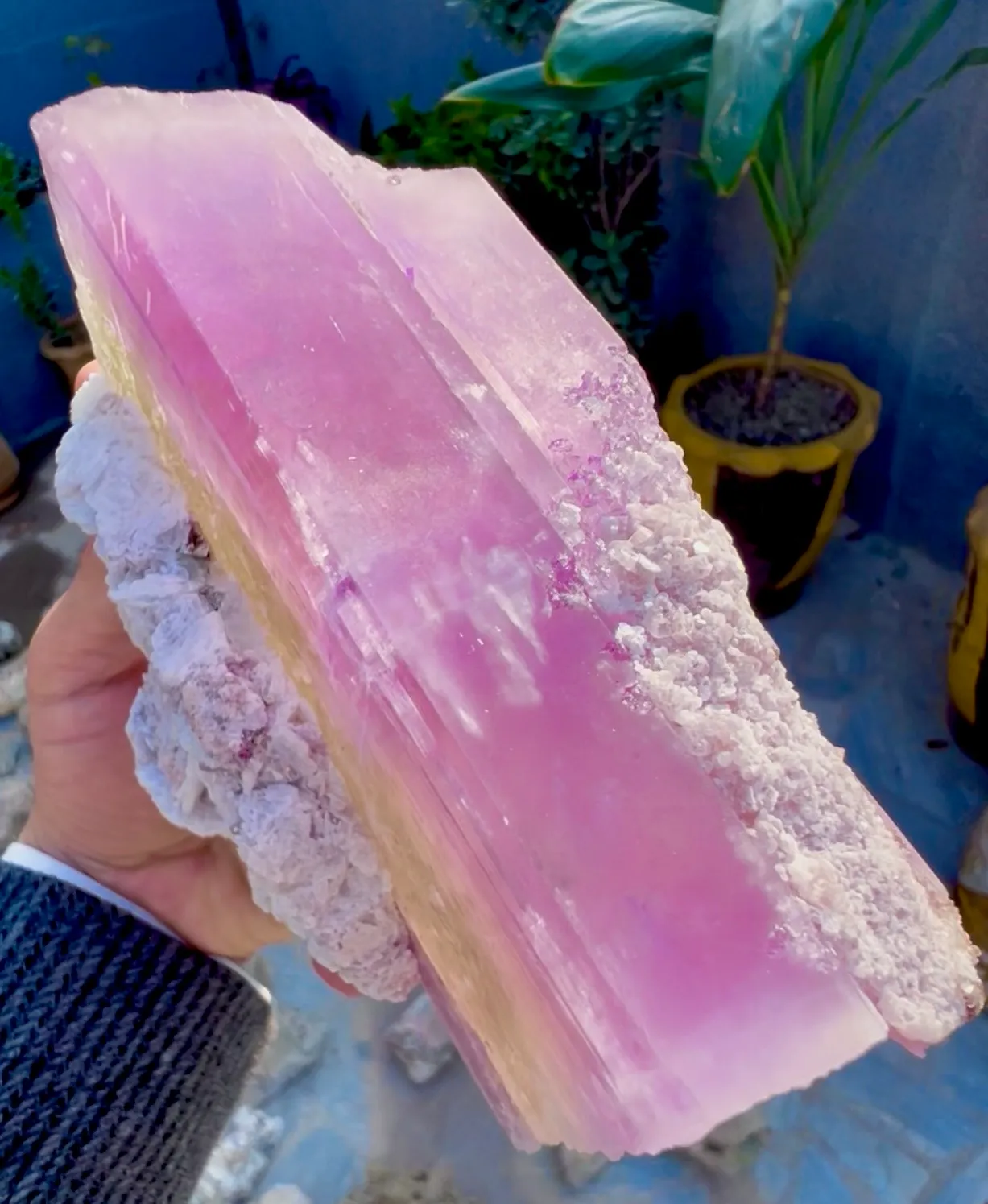Spodumene var Kunzite with Cleavlandite Albite from Afghanistan, Nuristan - image 7