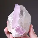 Spodumene Var. Kunzite with Quartz - image 2