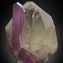 Spodumene Var. Kunzite with Quartz - image 1