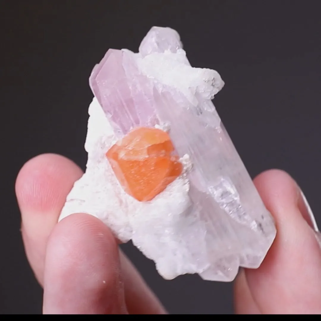Spodumene var. Kunzite with Spessartine - image 2