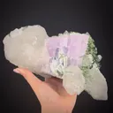 Spodumene var. Kunzite with Tourmaline & Quartz - image 1