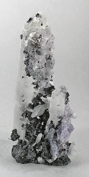 Stannite, Quartz, Fluorite image