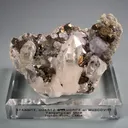 Stannite, Quartz & Fluorite on Muscovite - image 1