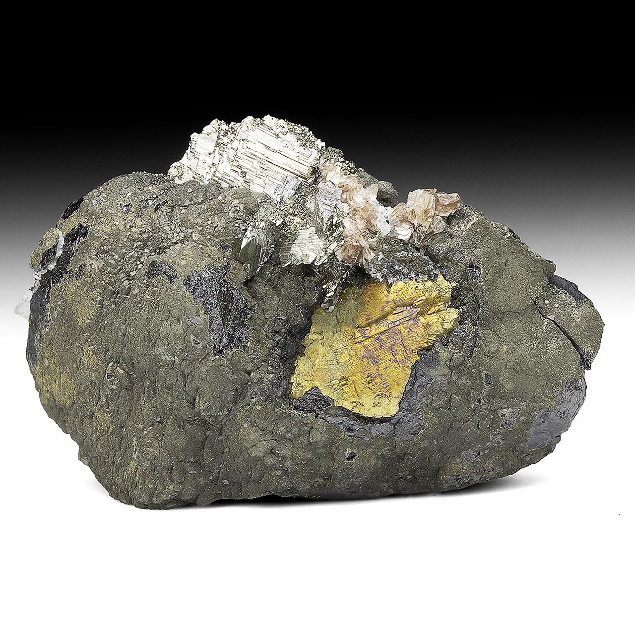 Stannite with Chalcpyrite, Arsenopyrite, Ferberite - image 1