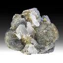 Stannite with Ferberite, Quartz - image 1