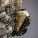 Stannite with Muscovite and Fluorite - image 1