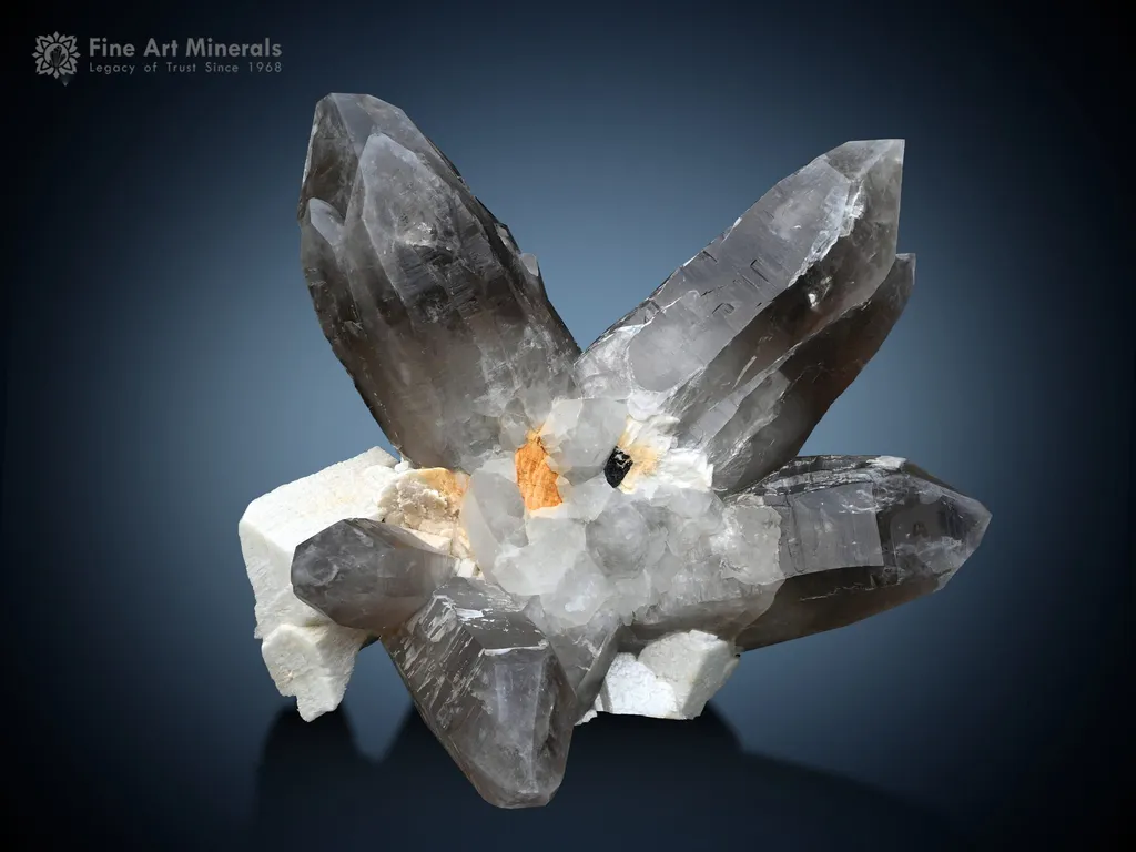 Star Quartz on Feldspar Matrix from Pakistan image