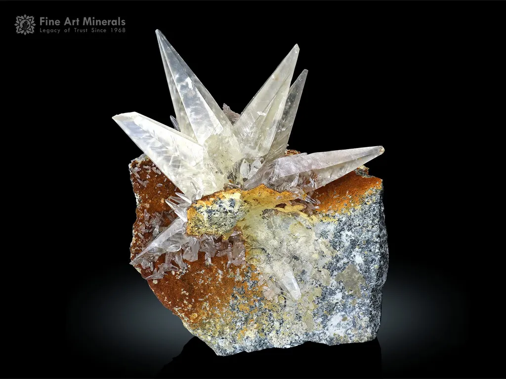 Star Shape Calcite on Matrix From Pakistan image