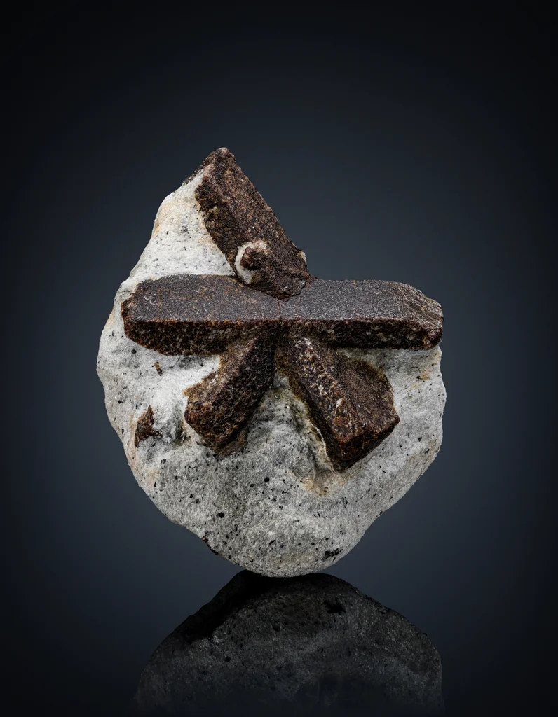 Staurolite from Semiostrov'e, Keivy Mountains, Lovozersky District, Murmansk Oblast, Russia image