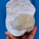 Stellerite Ball on Okenite - image 3
