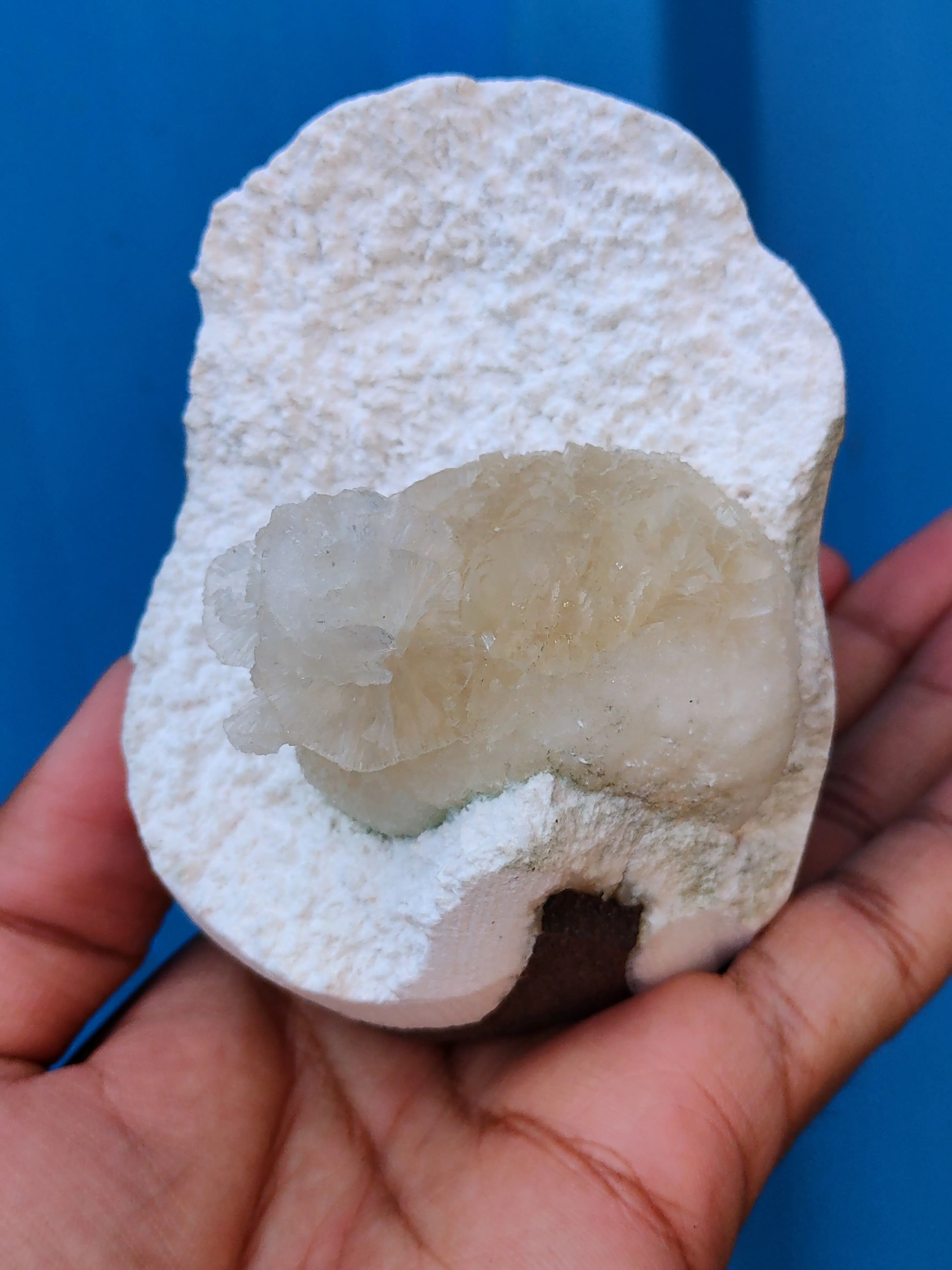 Stellerite Ball on Okenite - image 8