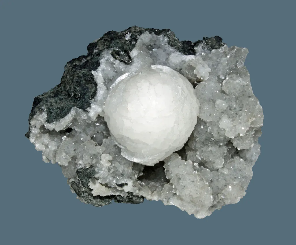 Stellerite from USA, New Jersey, Haledon, Braen Quarry image