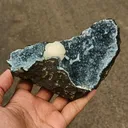 Stellerite on sparkling Chalcedony Free standing Natural Mineral Specimen - image 4