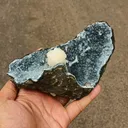 Stellerite on sparkling Chalcedony Free standing Natural Mineral Specimen - image 5