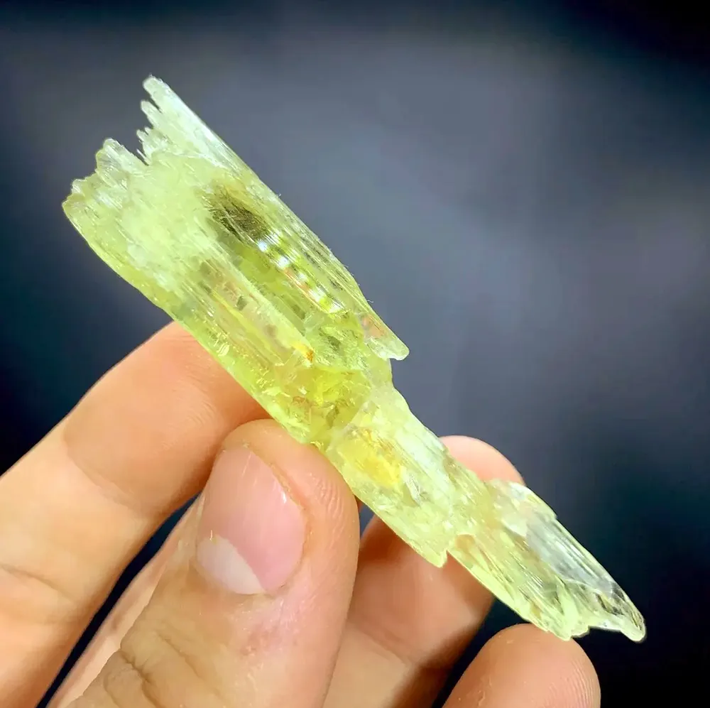 step Etched triphane / spodumene crystal mineral specimen @Afghanistan - image 6