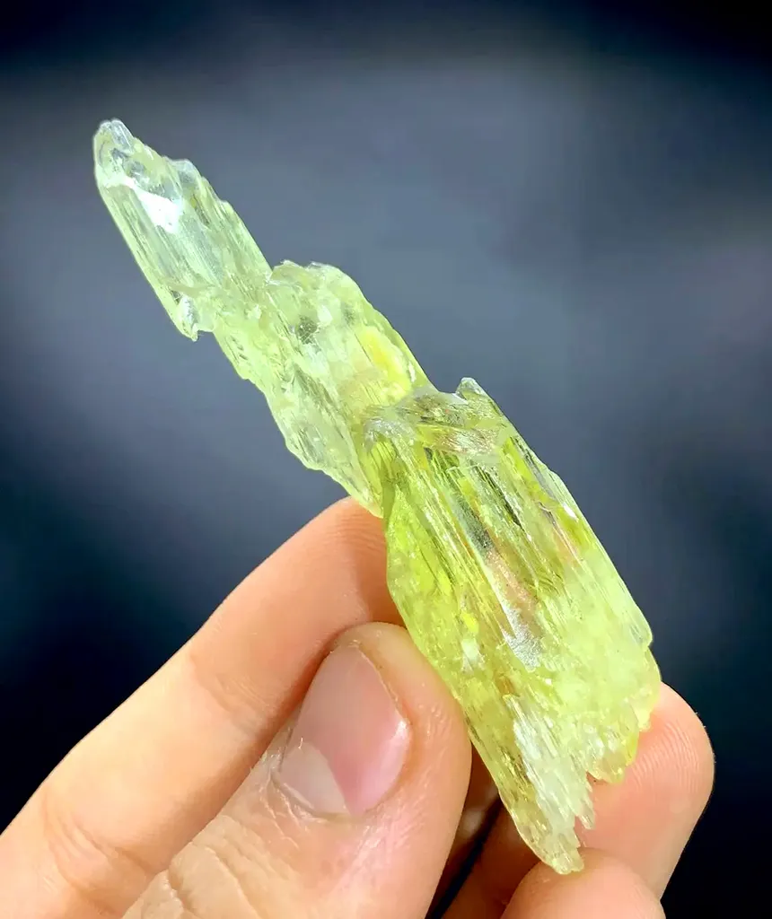 step Etched triphane / spodumene crystal mineral specimen @Afghanistan - image 2