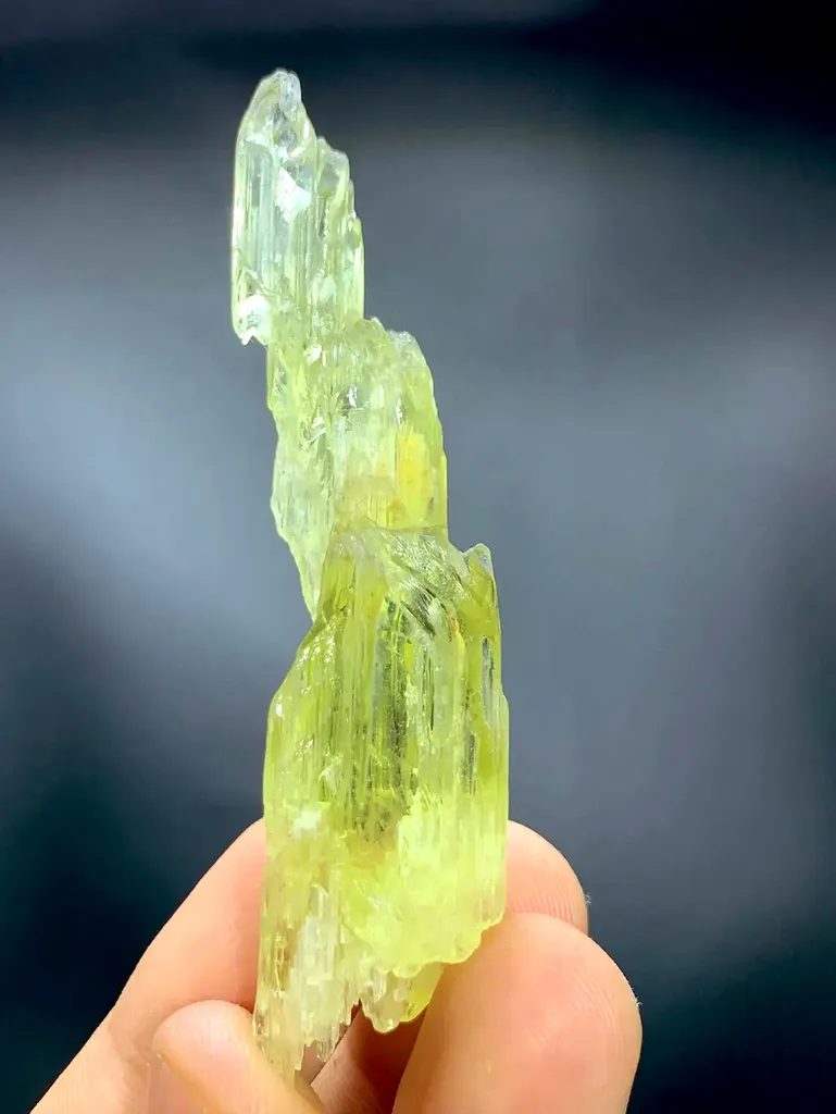 step Etched triphane / spodumene crystal mineral specimen @Afghanistan - image 5