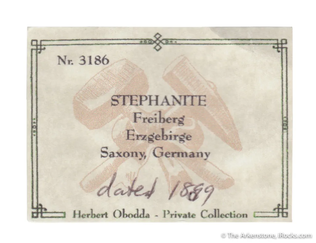 Stephanite (dated 1889) - image 7