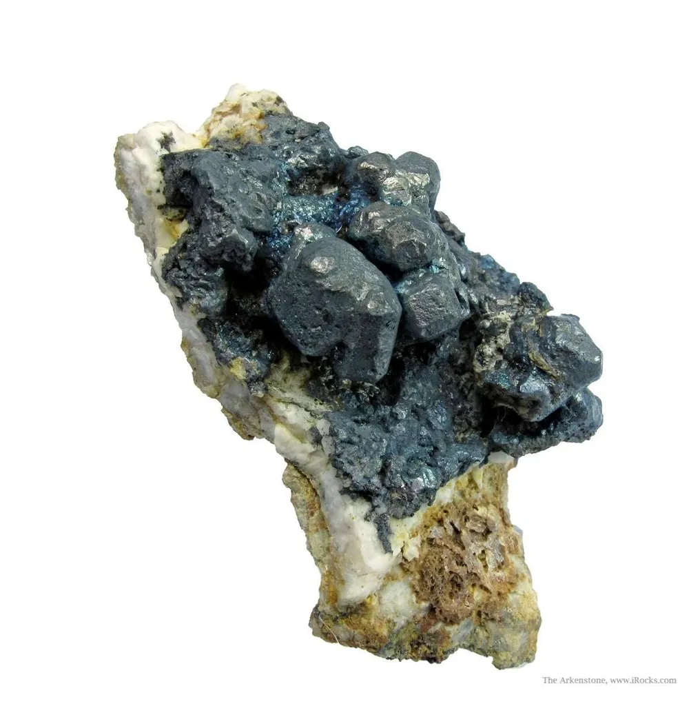 Stephanite on Acanthite image