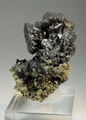 Stephanite on Pyrite - image 3