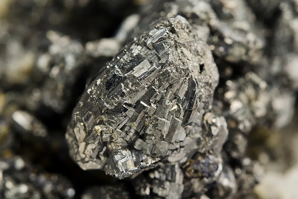 Stephanite on Quartz - image 2