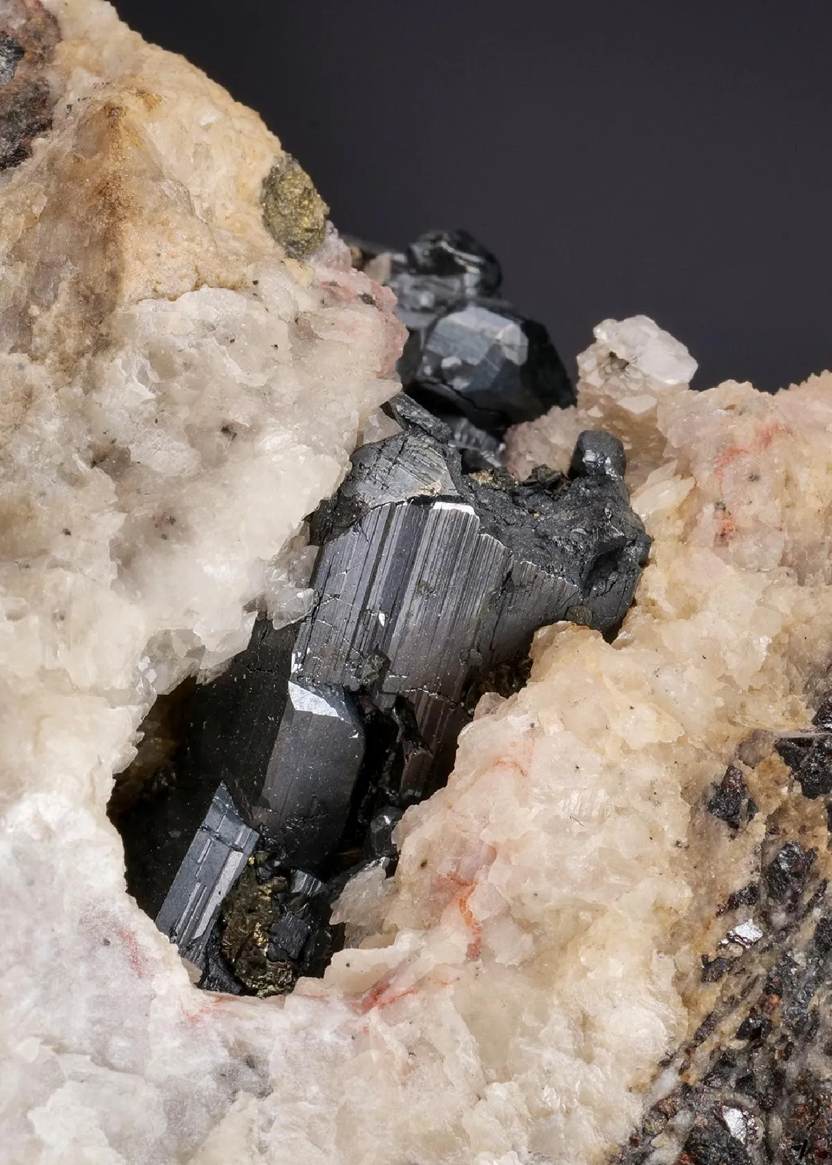 Stephanite with Pyrargyrite and Dolomite - image 1